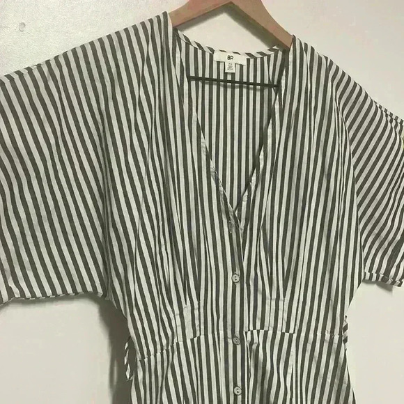 BP | Striped Button Down Mini Dress - Picture 6 of 6